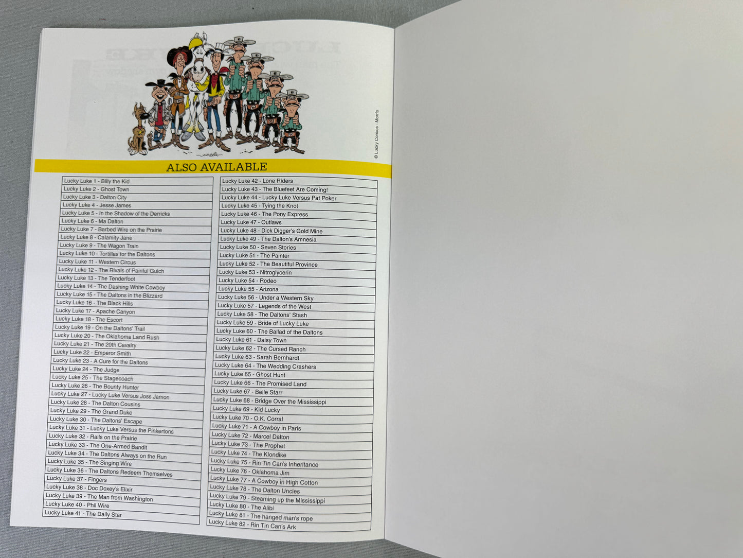 Lucky Luke Volume 24: The Judge - Cinebook Paperback UK Comic Book
