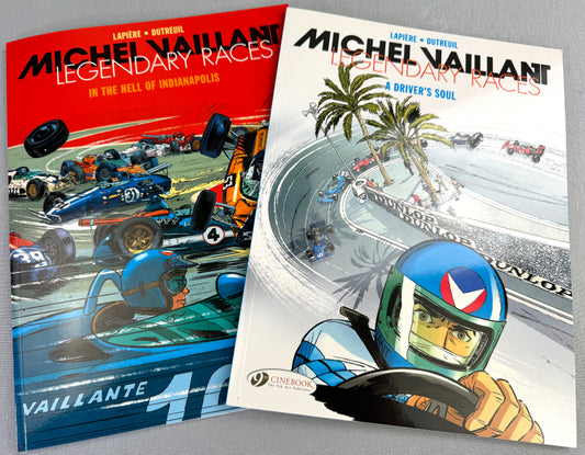 Michel Vaillant Volumes 1 & 2: Hell of Indianapolis/Driver's Soul Cinebook UK Paperback Edition Comics
