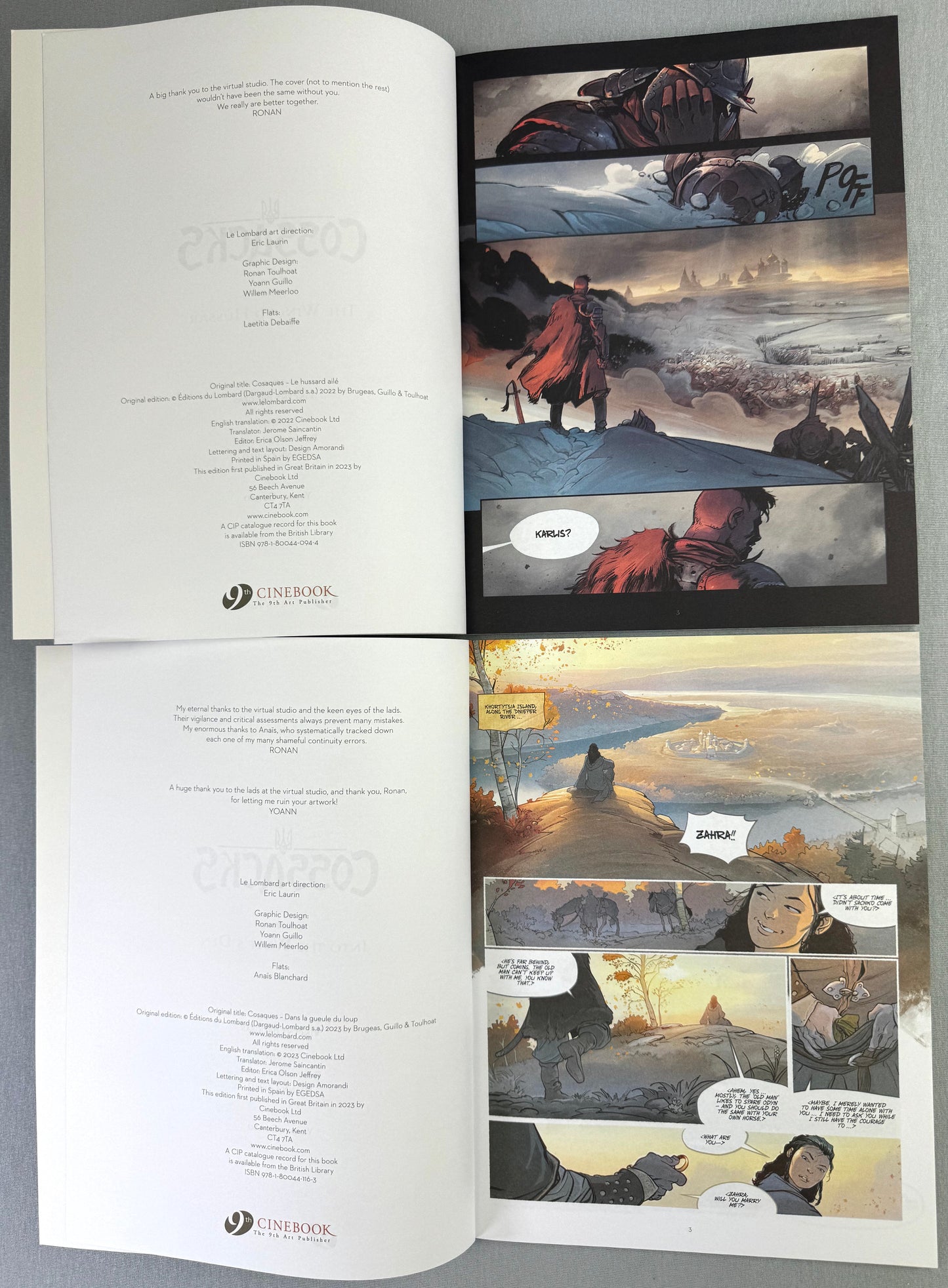 Cossacks - Volumes 1 & 2: Winged Hussar/Wolf's Den Cinebook UK Paperback Edition Comics