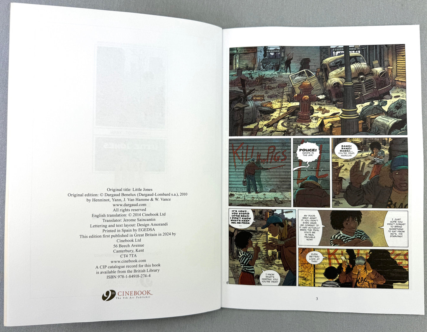XIII Mystery - Volume 3: Little Jones - Cinebook UK Paperback Edition Comic Book