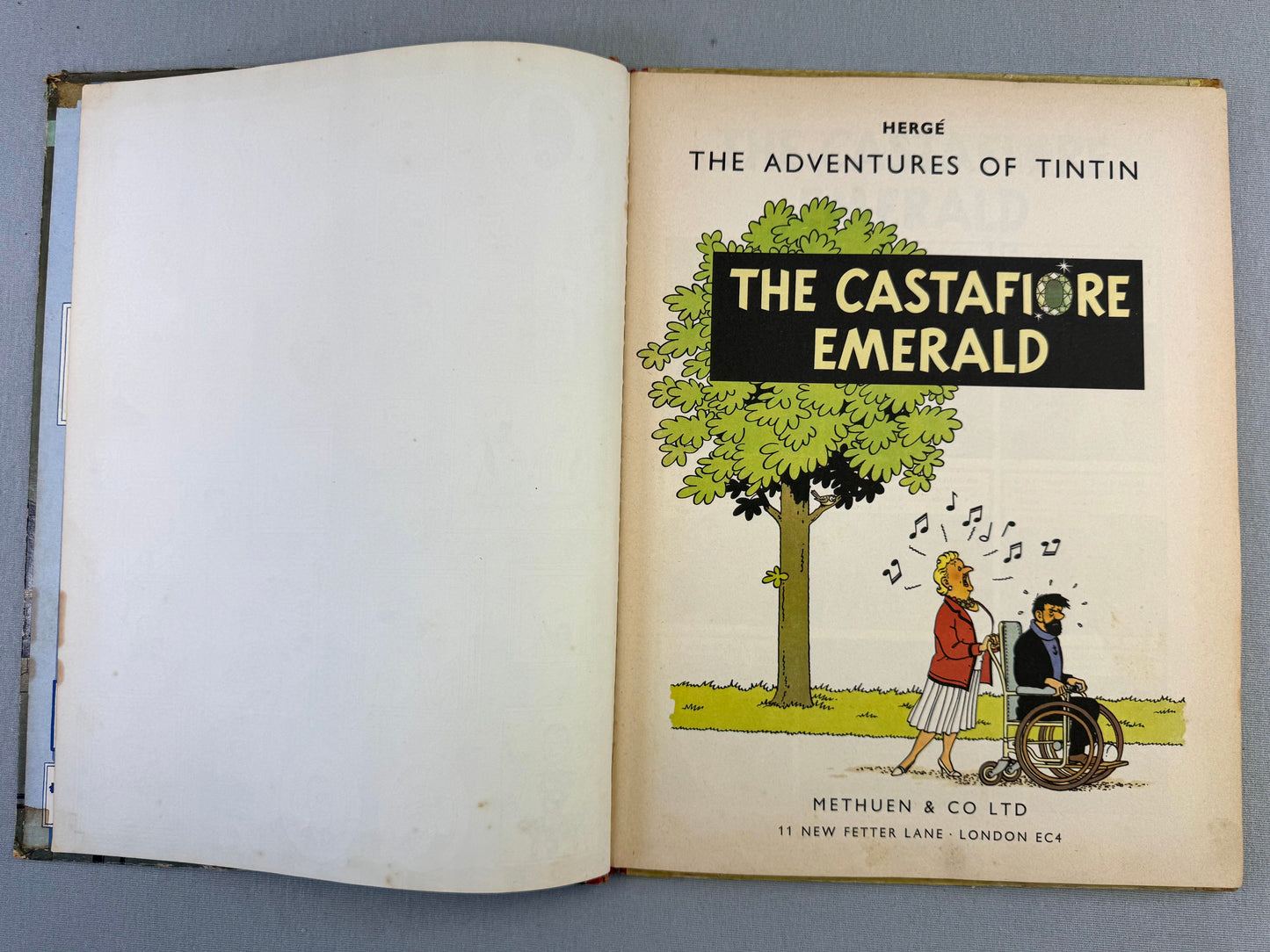 THE CASTAFIORE EMERALD Methuen 1963 1st Edition Hardback Rare Tintin book Herge EO