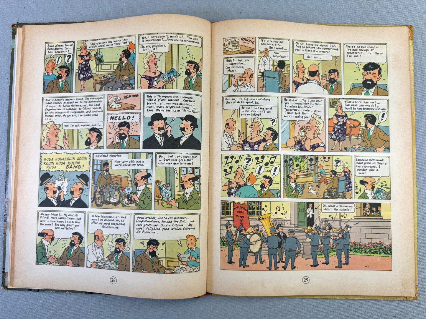 THE CASTAFIORE EMERALD Methuen 1963 1st Edition Hardback Rare Tintin book Herge EO