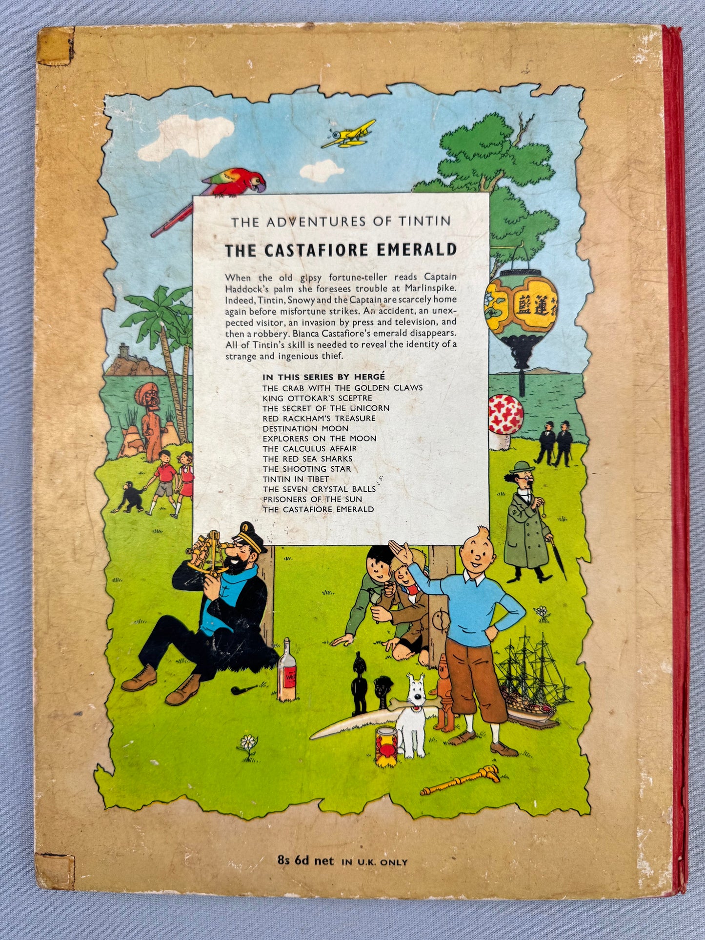 THE CASTAFIORE EMERALD Methuen 1963 1st Edition Hardback Rare Tintin book Herge EO