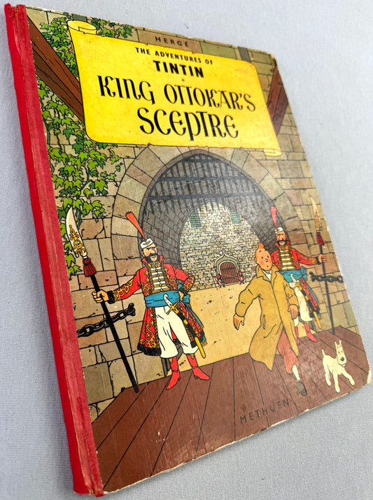 King Ottokars Sceptre Methuen 1958 1st UK Edition HB Rare Tintin book Herge EO