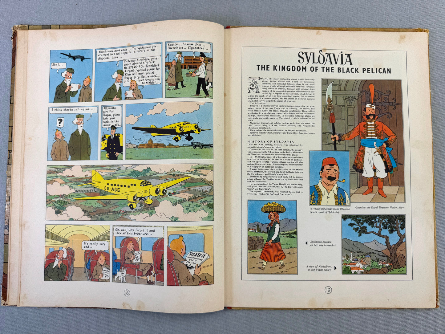 King Ottokars Sceptre Methuen 1958 1st UK Edition HB Rare Tintin book Herge EO