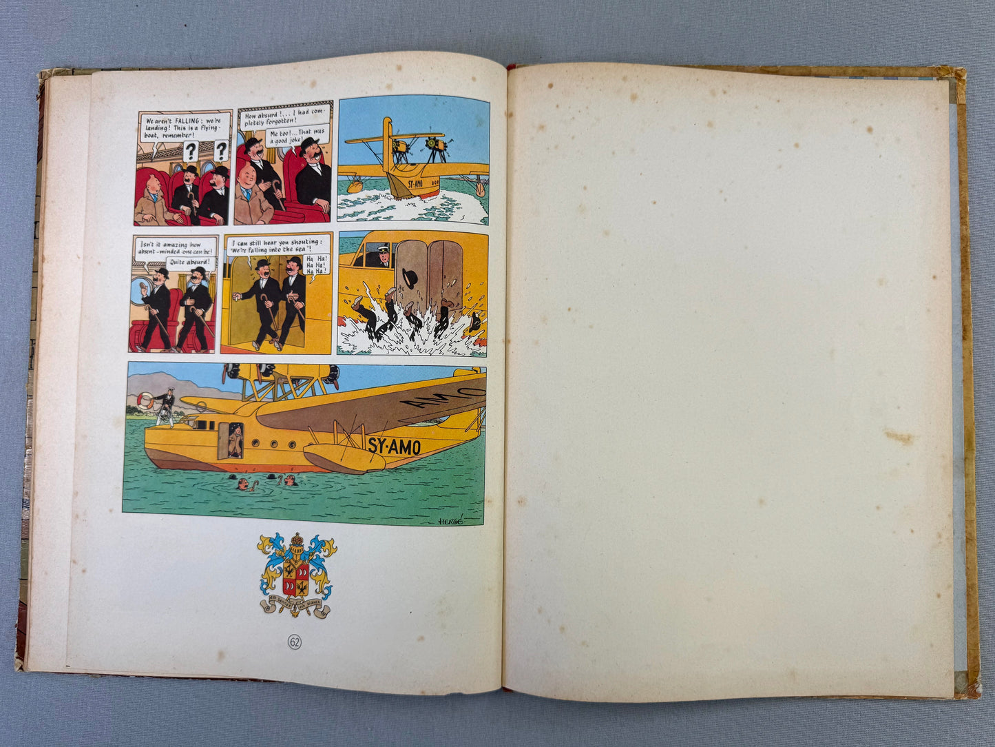 King Ottokars Sceptre Methuen 1958 1st UK Edition HB Rare Tintin book Herge EO