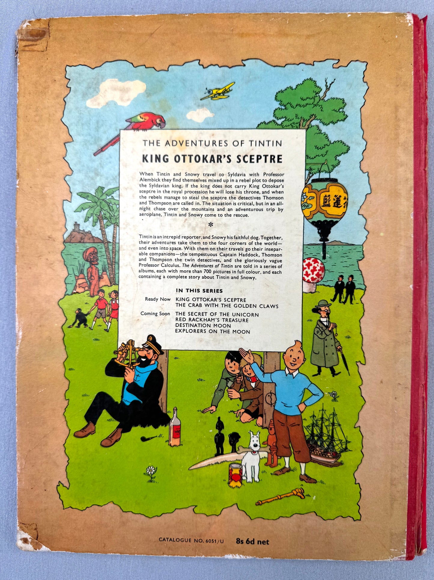 King Ottokars Sceptre Methuen 1958 1st UK Edition HB Rare Tintin book Herge EO