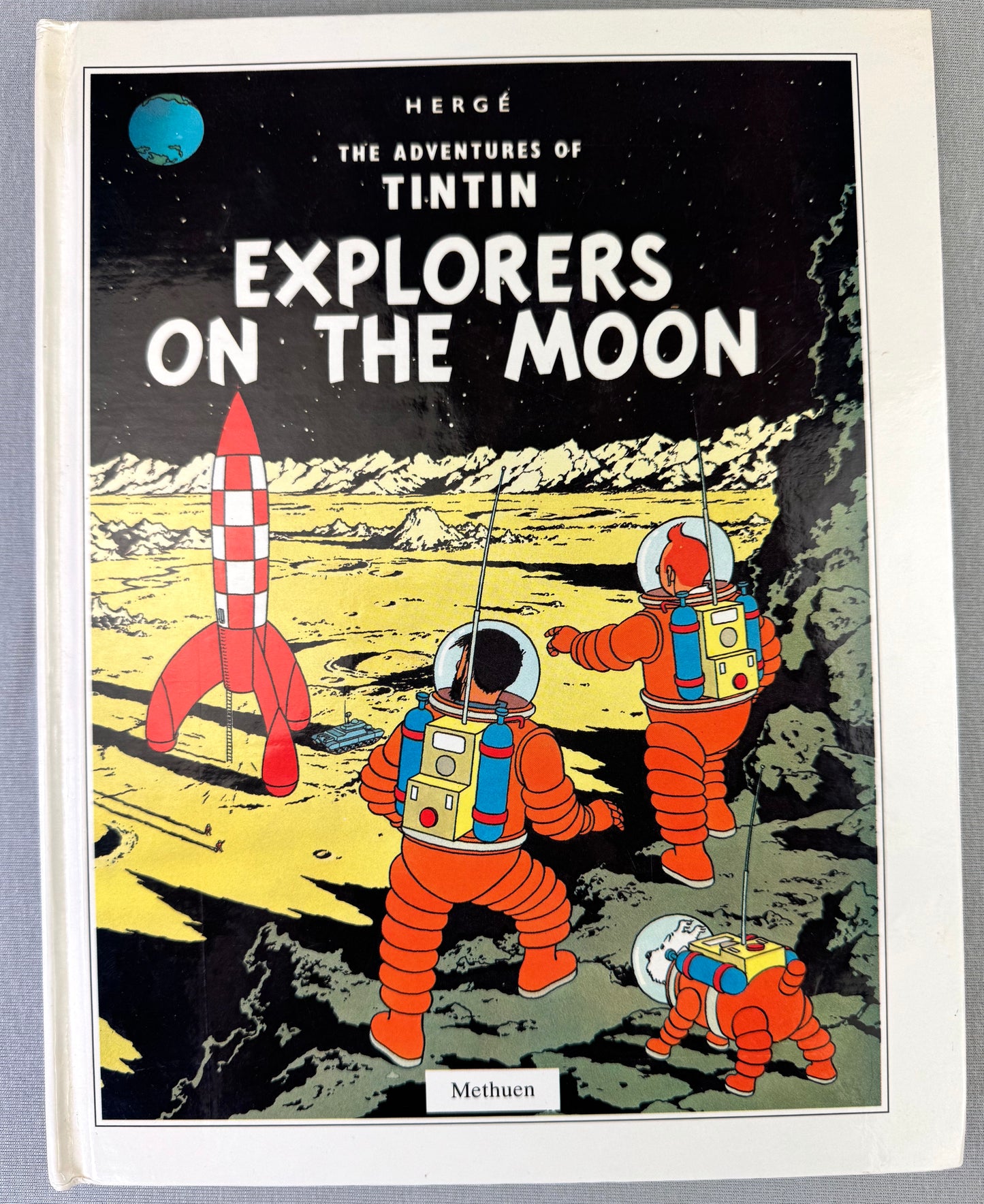 Explorers on the Moon Pop Up Book: Methuen 1992 1st Edition Hardback Rare Tintin EO