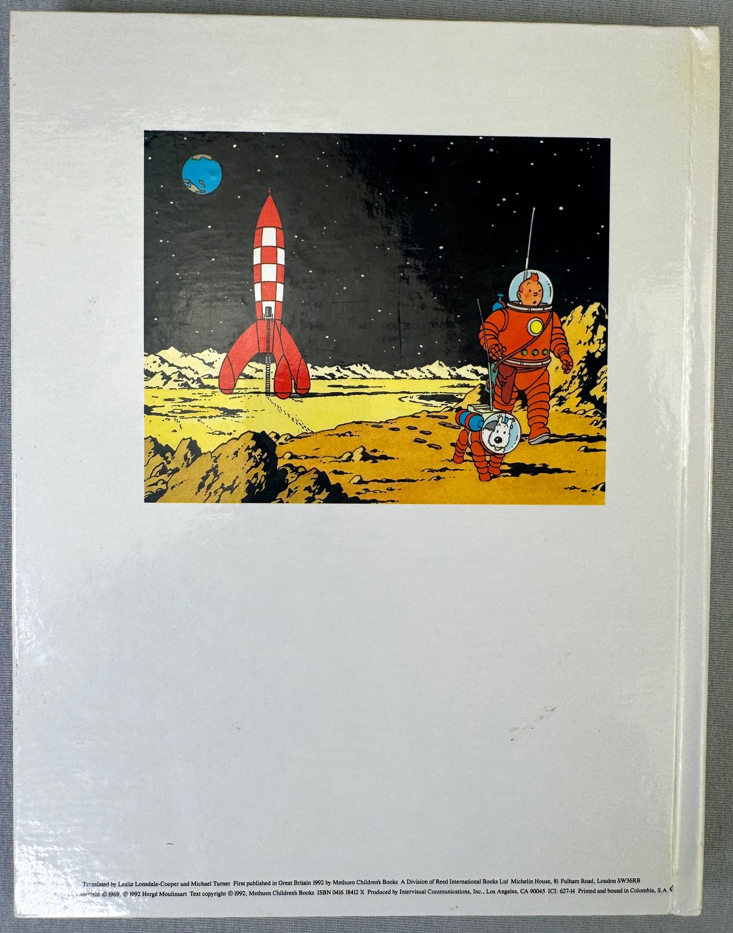 Explorers on the Moon Pop Up Book: Methuen 1992 1st Edition Hardback Rare Tintin EO