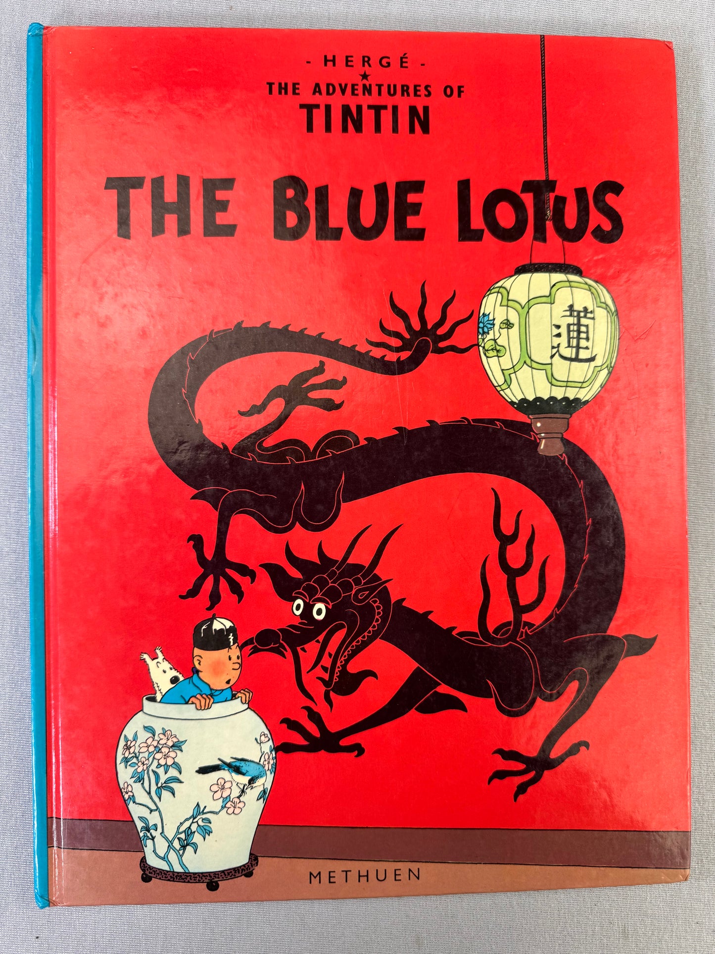 The Blue Lotus - Methuen 1983 1st Edition Hardback Rare Tintin book Herge EO
