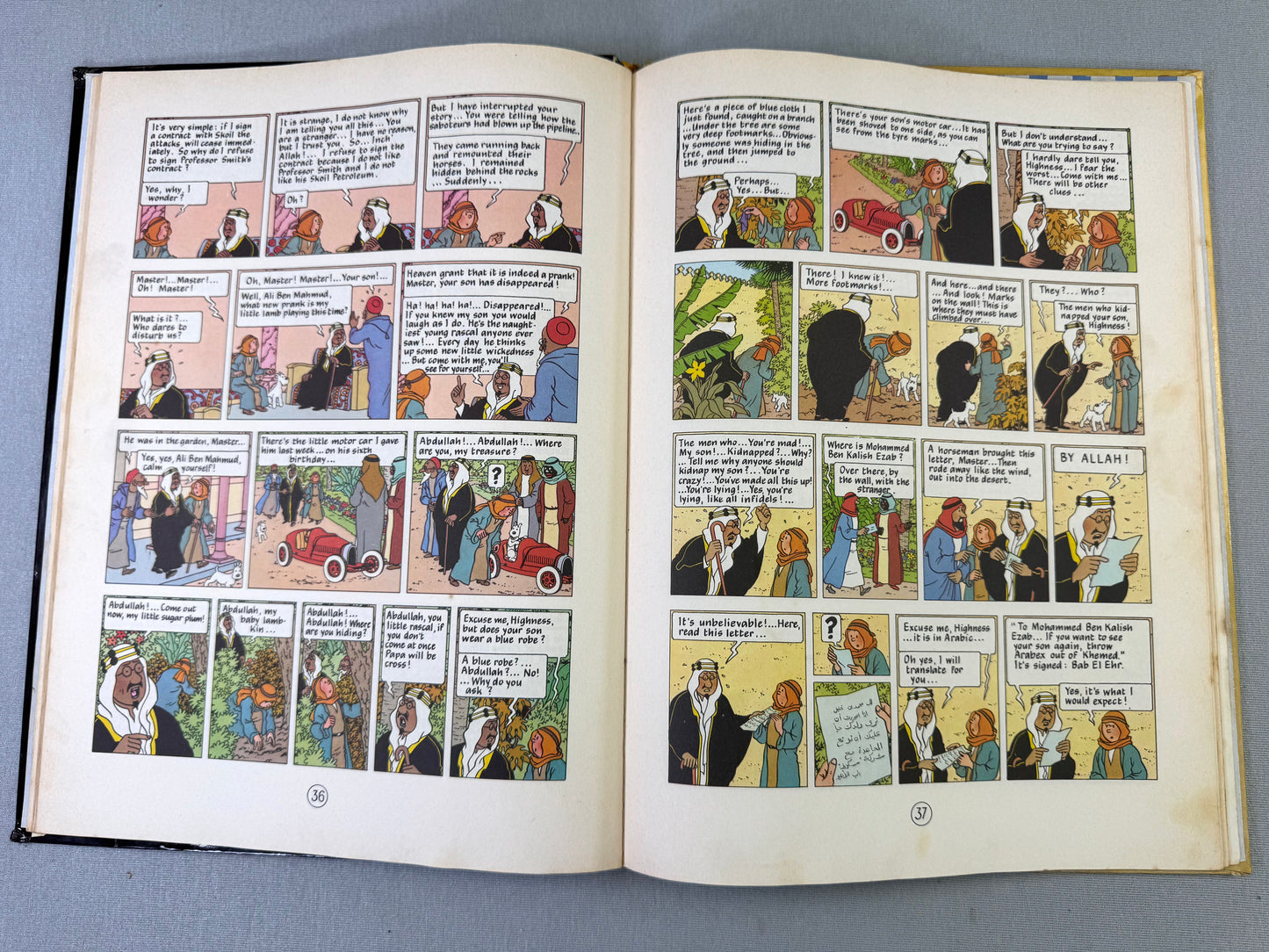 LAND OF BLACK GOLD Methuen 1972 1st Edition UK Hardback Rare Tintin book Herge EO