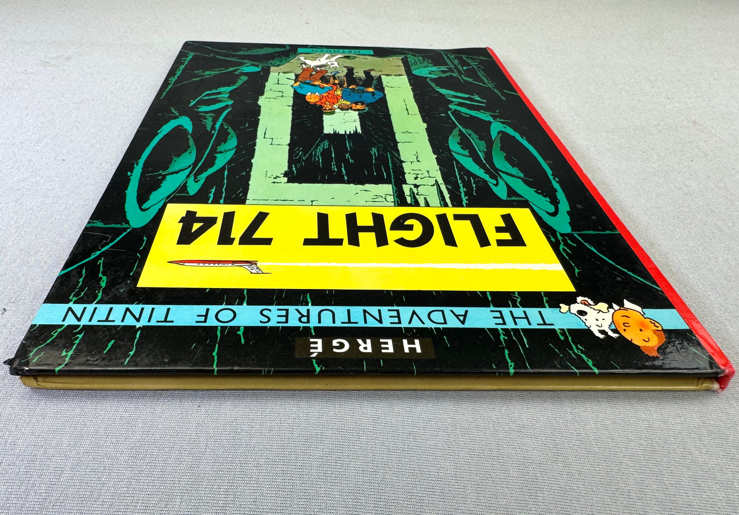 Flight 714 - Methuen 1968 2nd Reprint Edition UK Hardback Rare Tintin book Herge EO