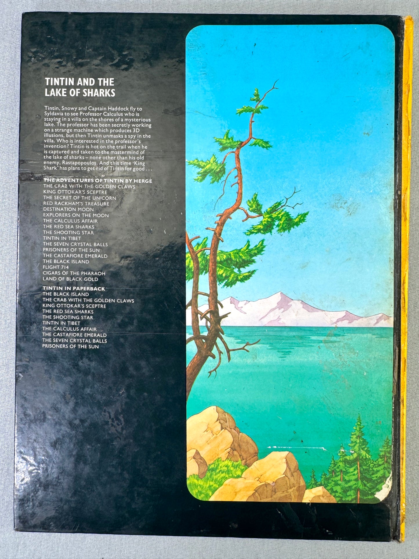 Tintin & the Lake of Sharks - Methuen 1973 1st Edition UK Hardback Rare book Herge EO