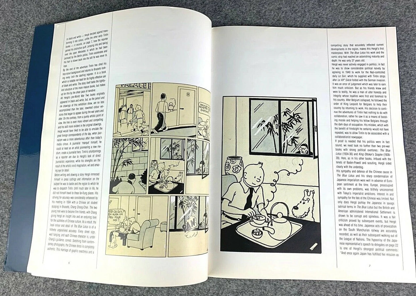 Tintin 60th Anniversary A3 Exhibition Book RARE Casterman 1989 1st UK Edition PB EO