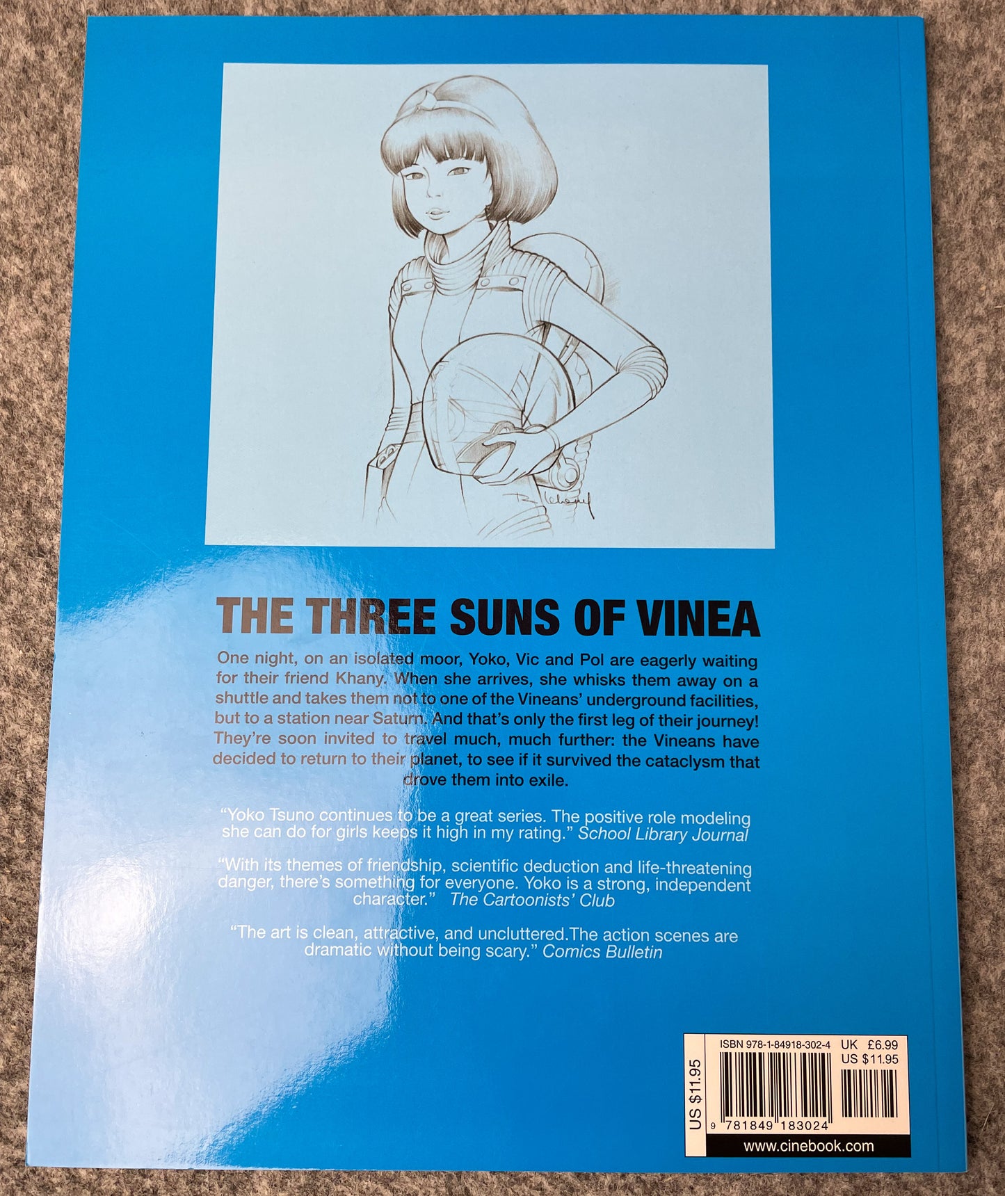 Yoko Tsuno Volume 11 - Three Suns of Vinea  Cinebook Paperback Comic Book by R. Leloup