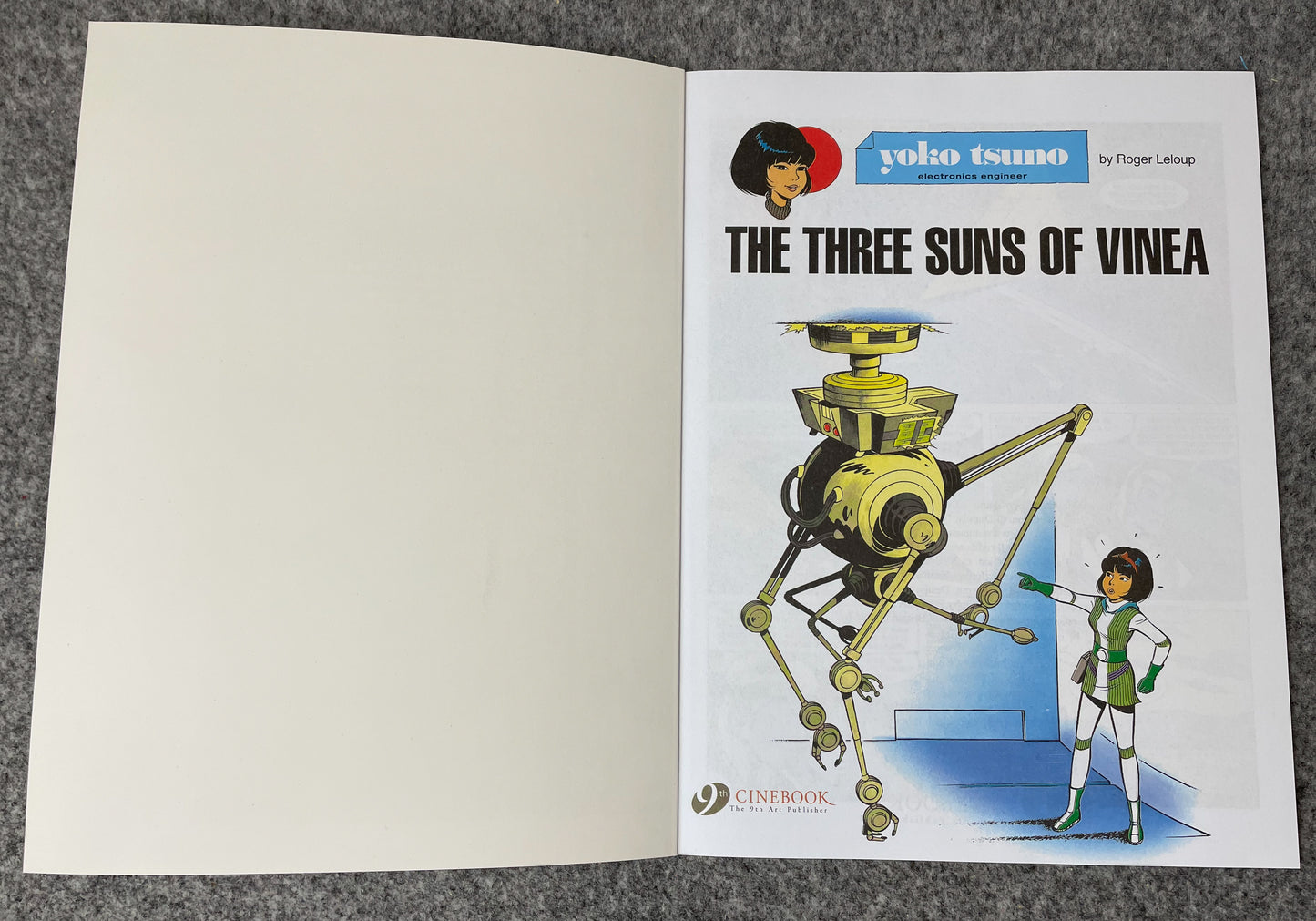 Yoko Tsuno Volume 11 - Three Suns of Vinea  Cinebook Paperback Comic Book by R. Leloup