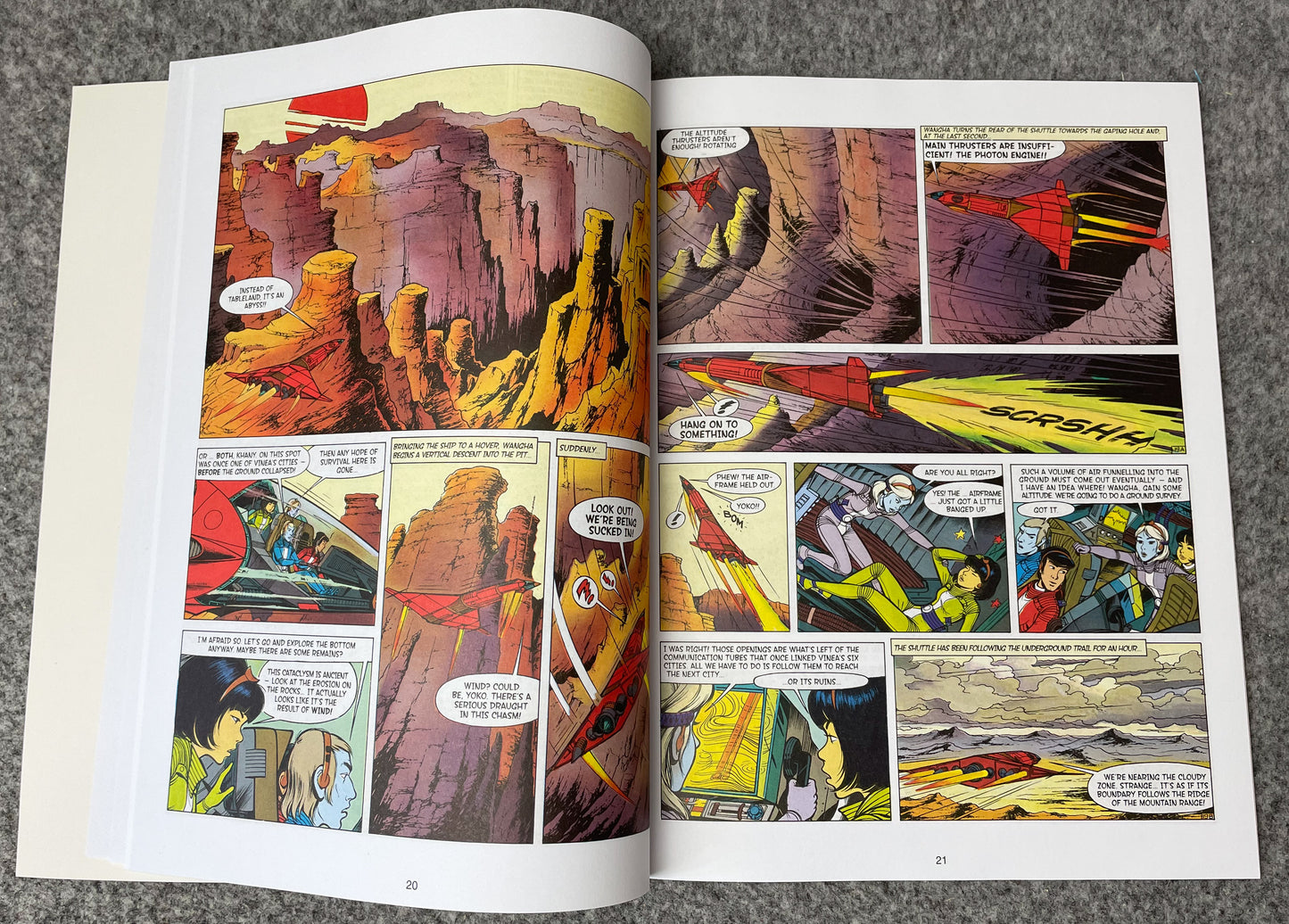 Yoko Tsuno Volume 11 - Three Suns of Vinea  Cinebook Paperback Comic Book by R. Leloup