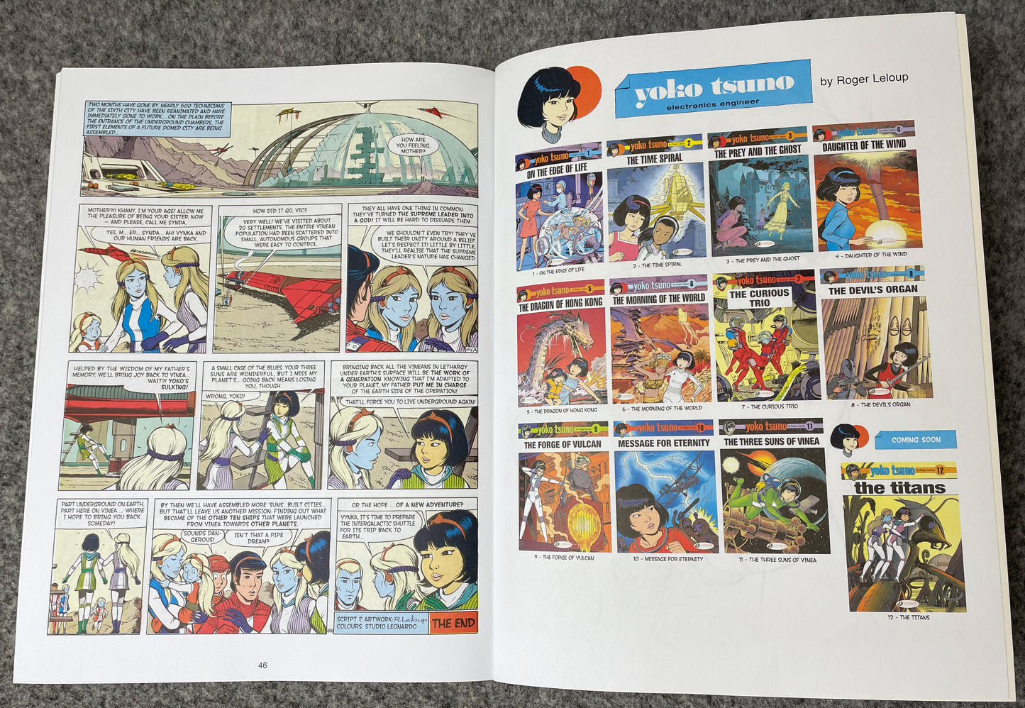 Yoko Tsuno Volume 11 - Three Suns of Vinea  Cinebook Paperback Comic Book by R. Leloup