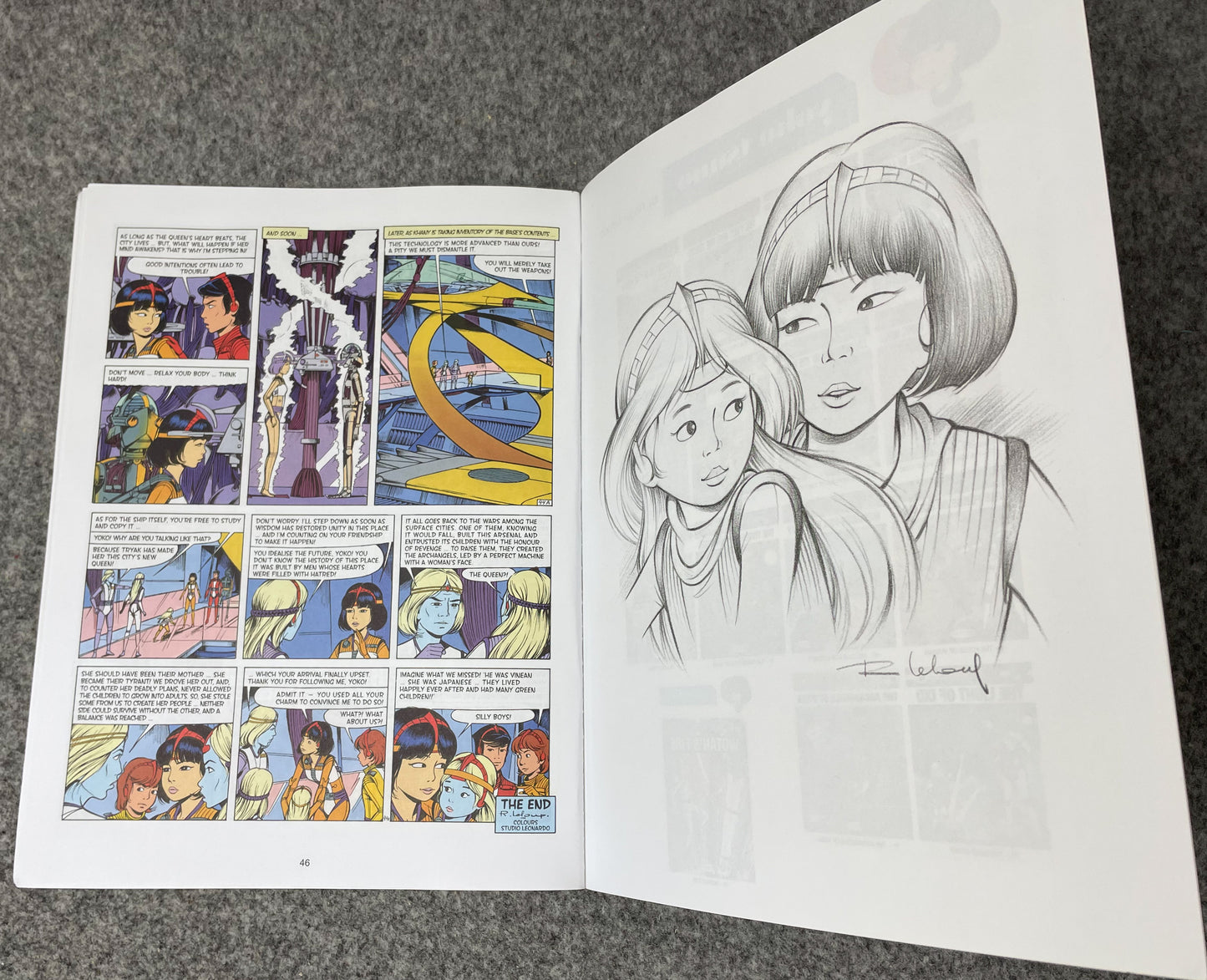 Yoko Tsuno Volume 14 - Archangels of Vinea Cinebook Paperback Comic Book by R. Leloup