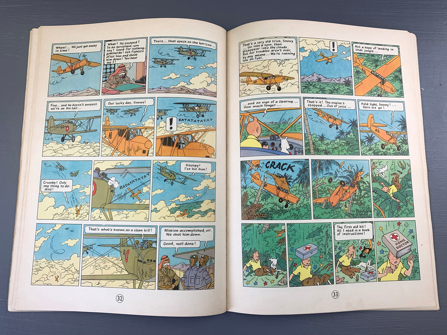 Cigars of the Pharaoh - Methuen 1975 1st UK Paperback Edition Rare Tintin Book Herge