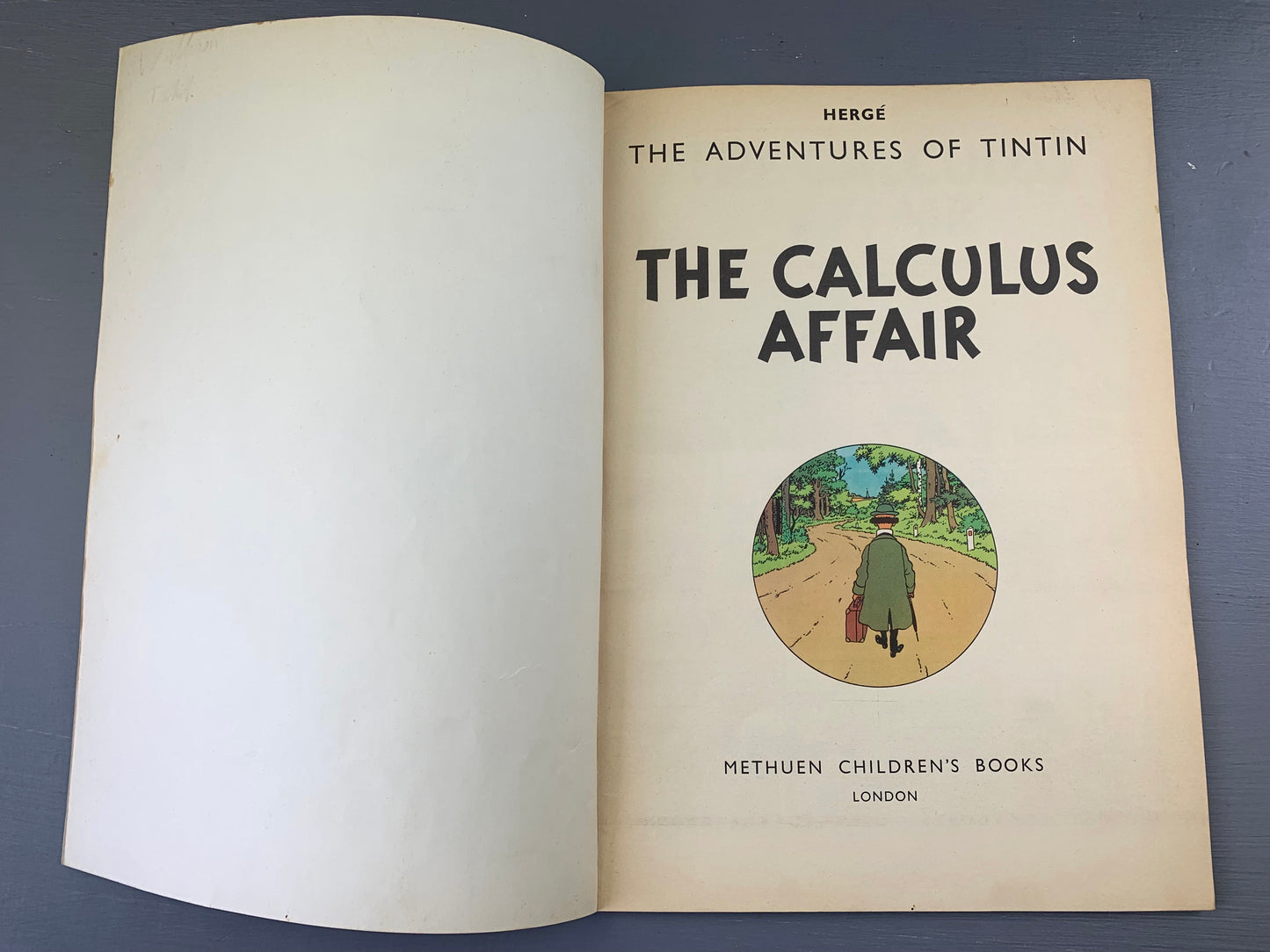 The Calculus Affair - Methuen 1973 1st UK Paperback Edition Rare Tintin Book Herge