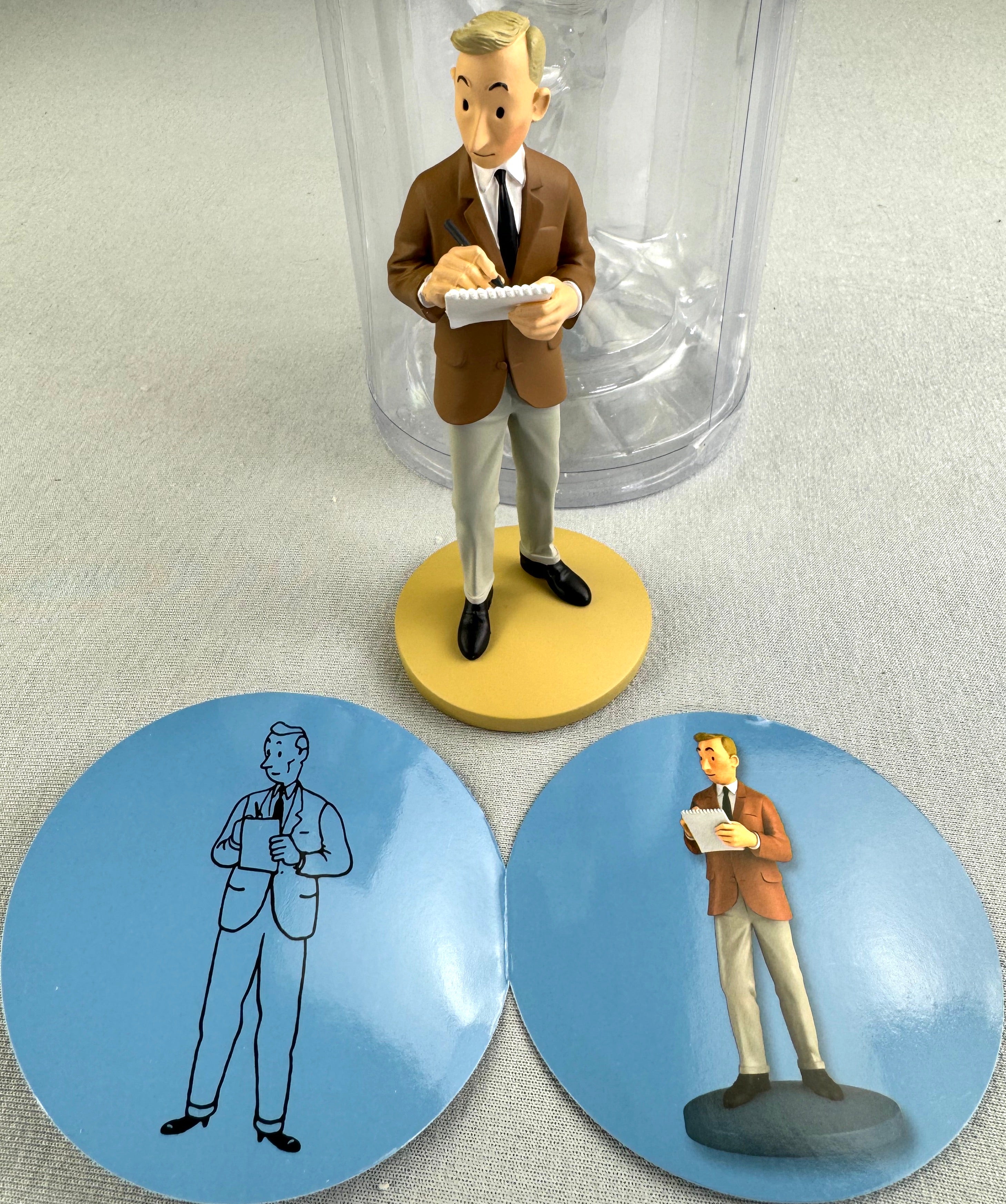 Tintin Figurine, Decorations series Hergé reporter Tintin Figurine, Decorations series Hergé reporter