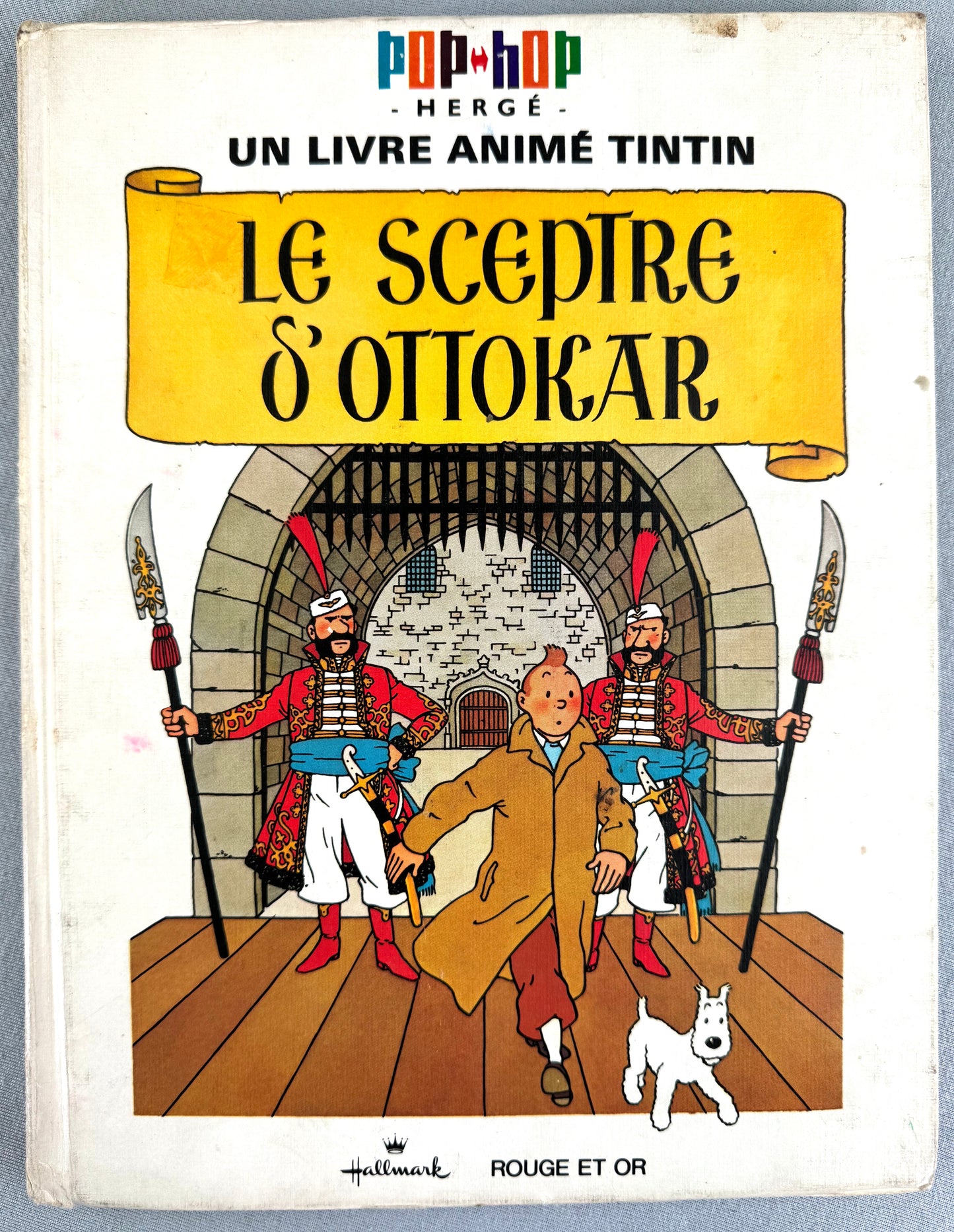RARE TINTIN POP UP BOOK: SCEPTRE D' OTTOKAR Hallmark 1971 1st Edition EO HOP