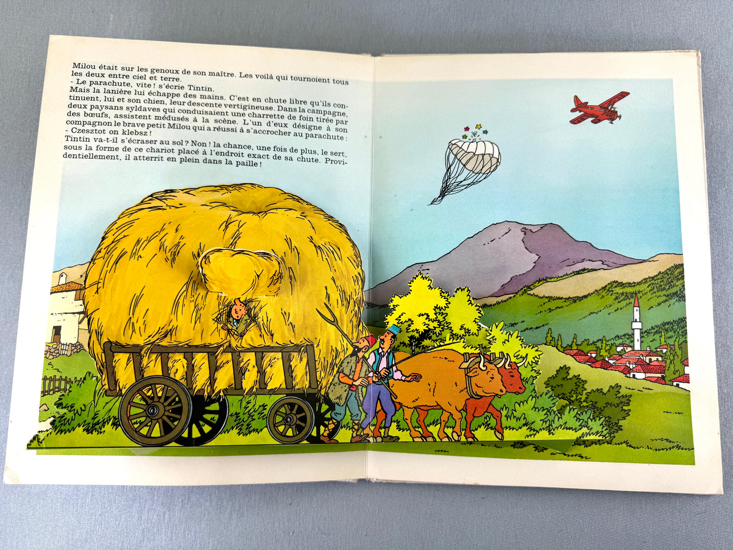 RARE TINTIN POP UP BOOK: SCEPTRE D' OTTOKAR Hallmark 1971 1st Edition EO HOP