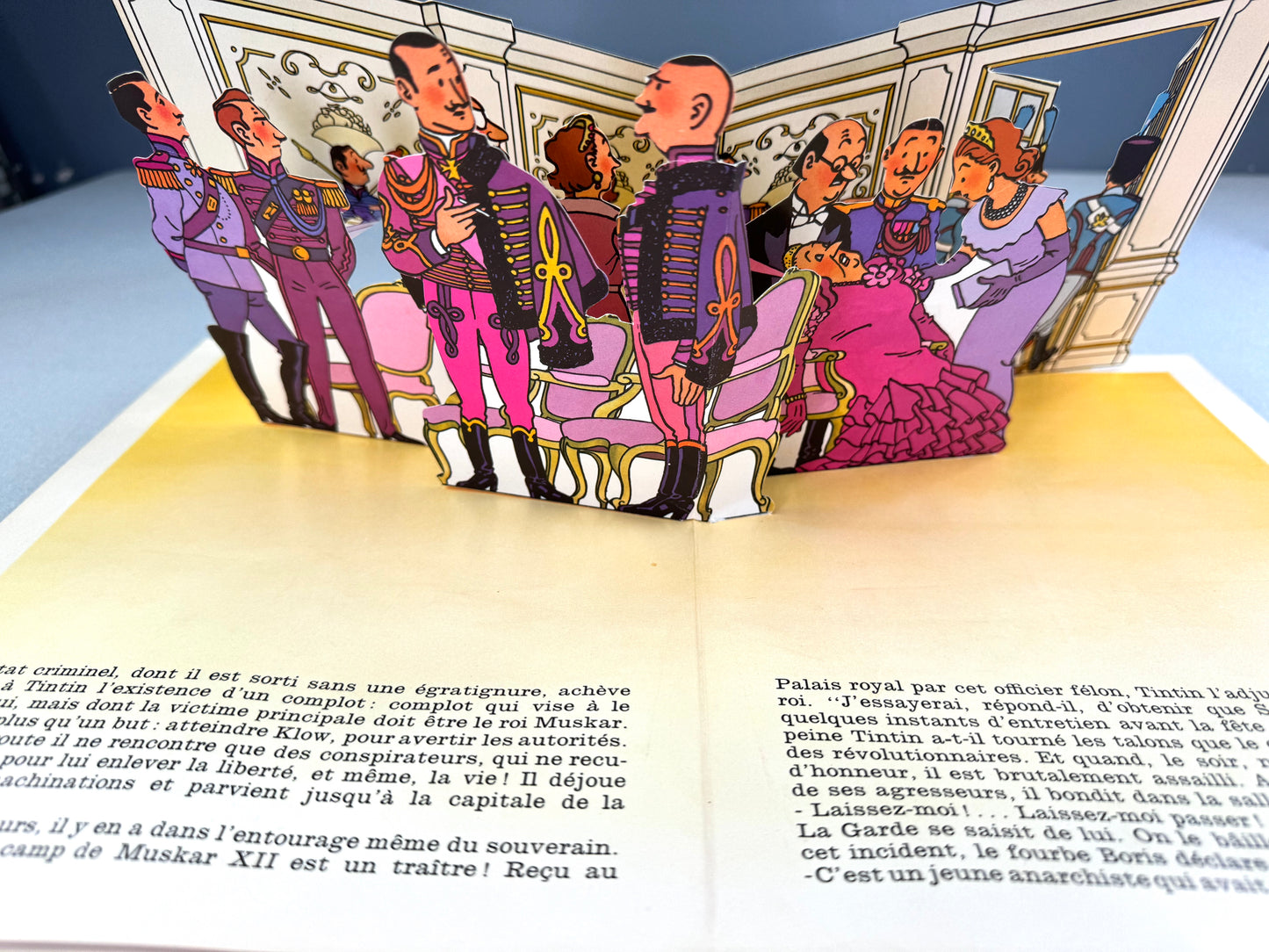 RARE TINTIN POP UP BOOK: SCEPTRE D' OTTOKAR Hallmark 1971 1st Edition EO HOP