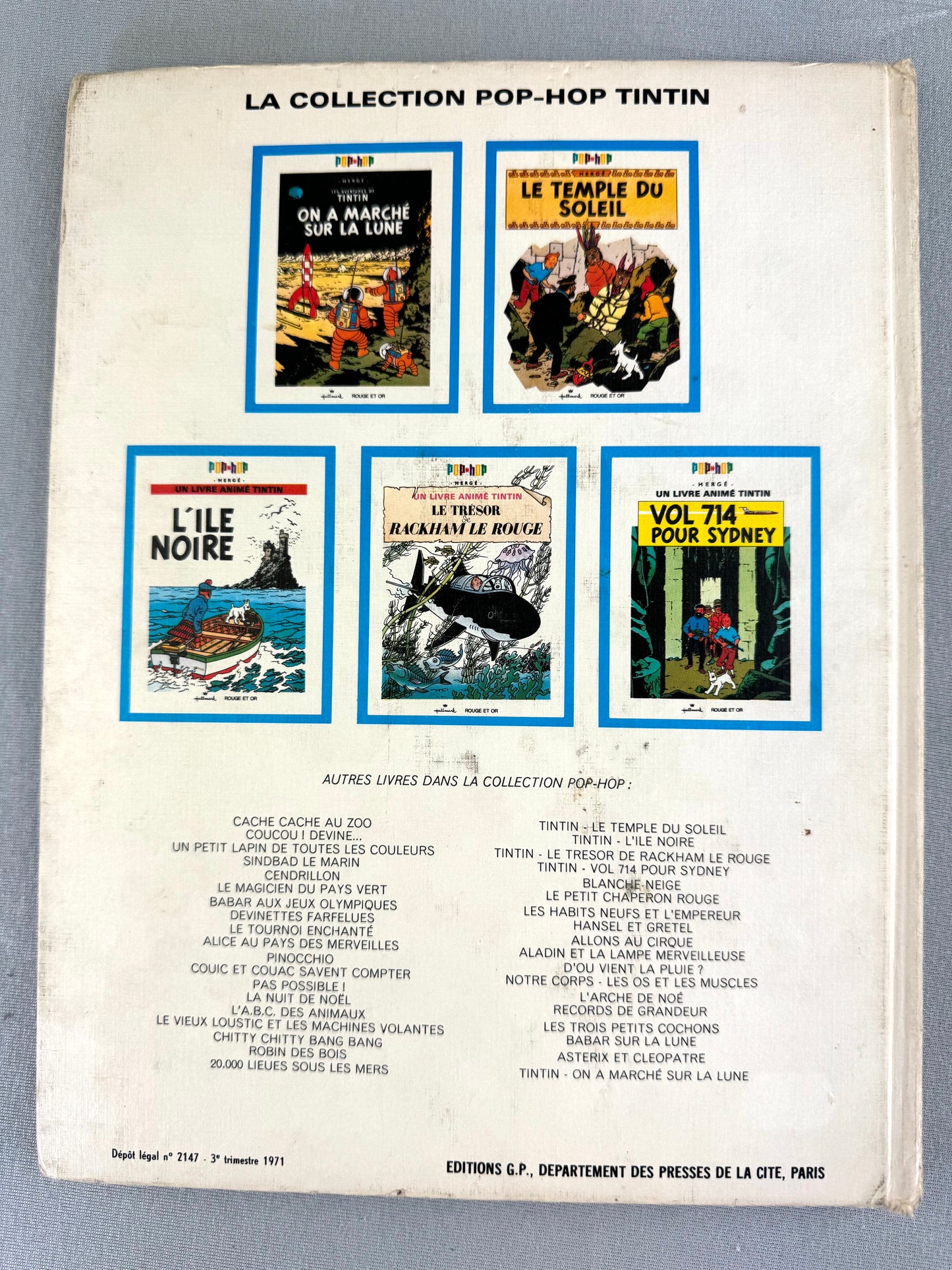 RARE TINTIN POP UP BOOK: SCEPTRE D' OTTOKAR Hallmark 1971 1st Edition EO HOP
