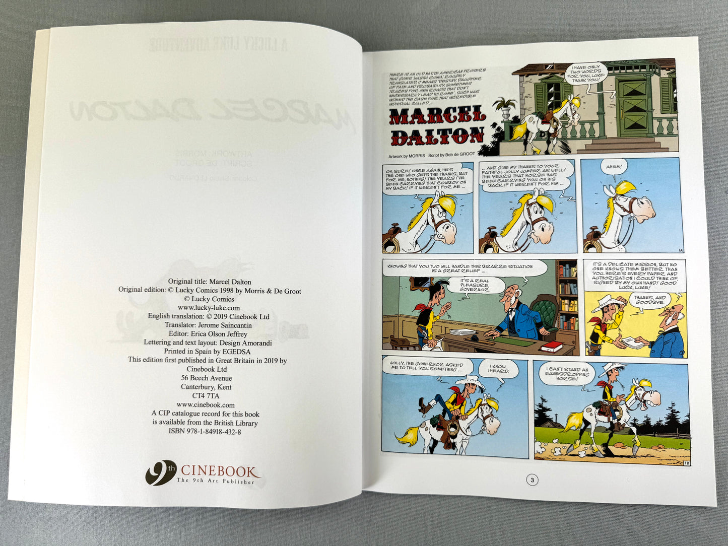 Lucky Luke Volume 72: Marcel Dalton - Cinebook Paperback UK Comic Book