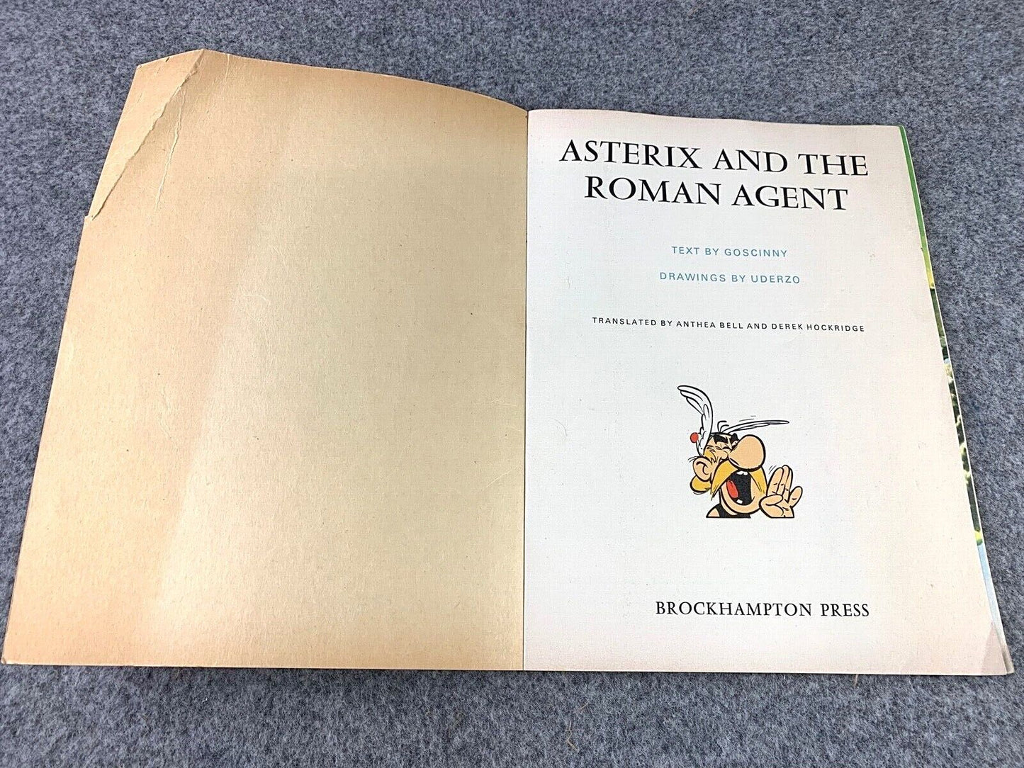 Asterix & the Roman Agent - 1970s Hodder/Dargaud UK Edition Paperback Book Uderzo