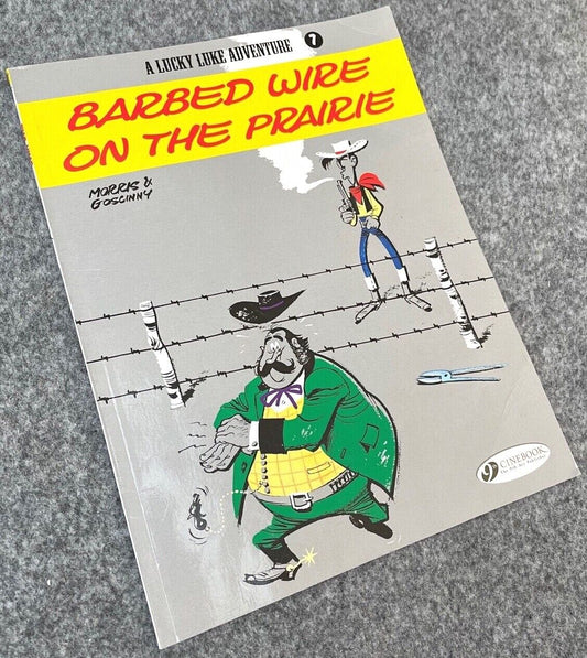 7 Barbed Wire on the Prairie Lucky Luke Cinebook Paperback UK Comic Book
