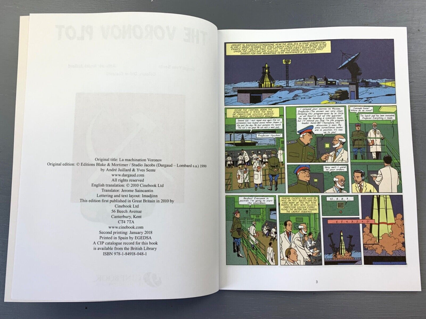 The Voronov Plot - Blake & Mortimer Comic Volume 8 - Cinebook UK Paperback Edition