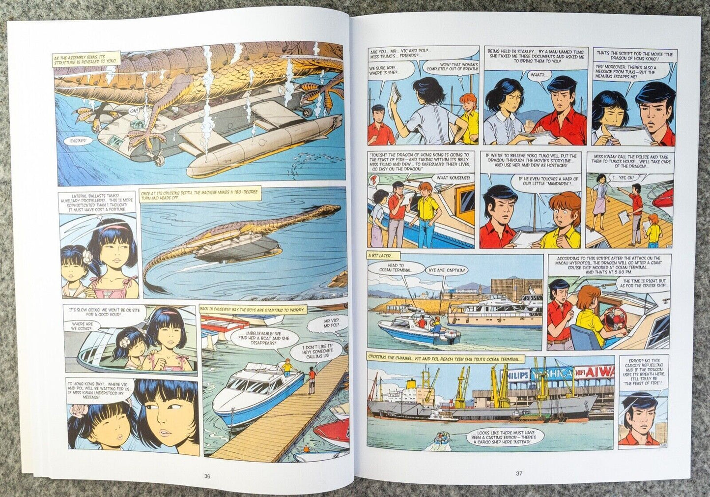 Yoko Tsuno Volume 5 - The Dragon Of Hong Kong Cinebook Paperback Comic Book by R. Leloup