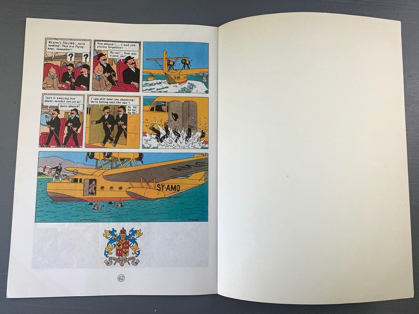 King Ottokars Skeptre - Tintin Mammoth UK Paperback Edition Book 1990s