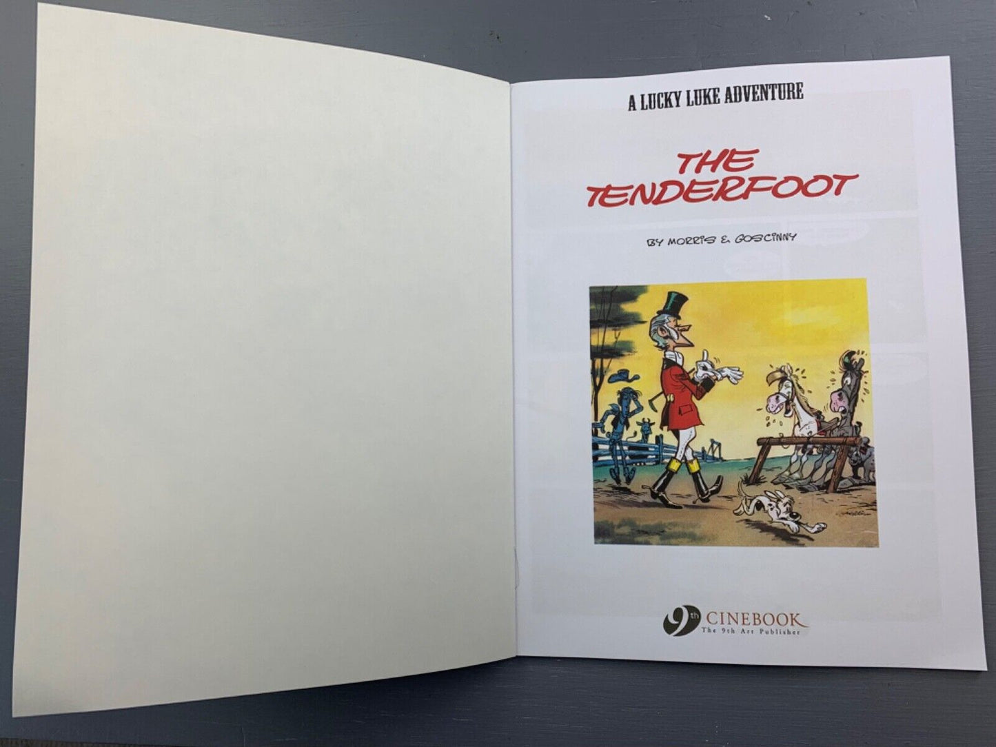 13 The Tenderfoot Lucky Luke Cinebook Paperback UK Comic Book