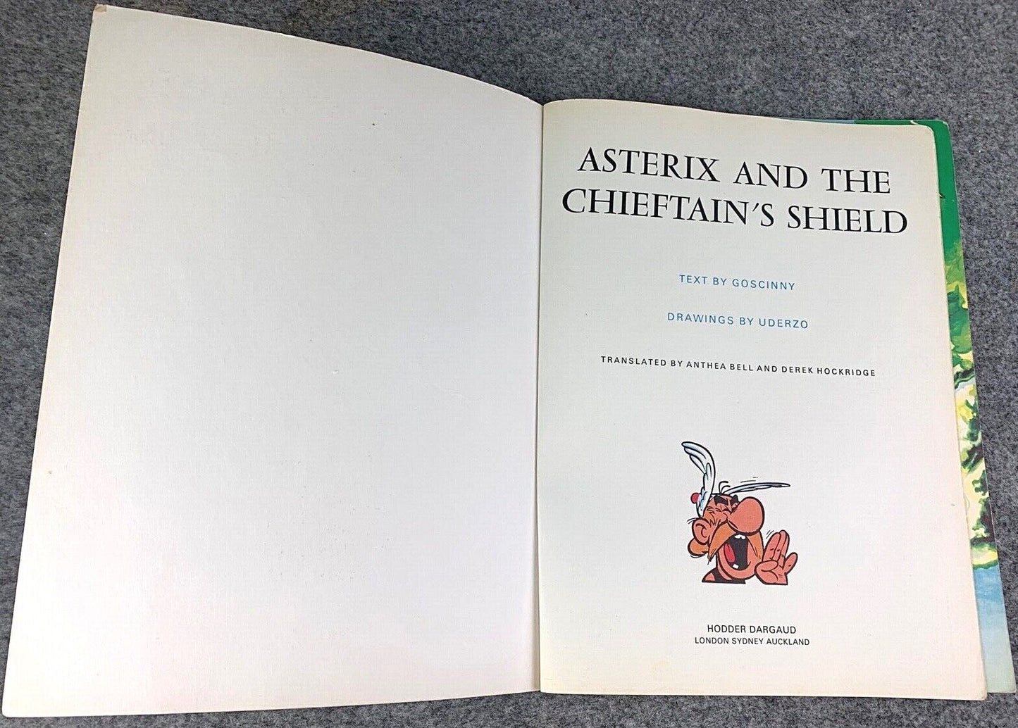 Asterix & the Chieftain’s Shield - 1970s Hodder/Dargaud UK Edition Paperback Book Uderzo