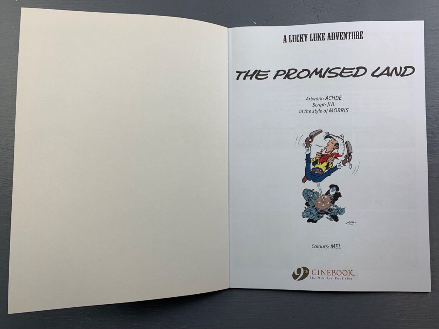 66 The Promised Land Lucky Luke Cinebook Paperback UK Comic Book