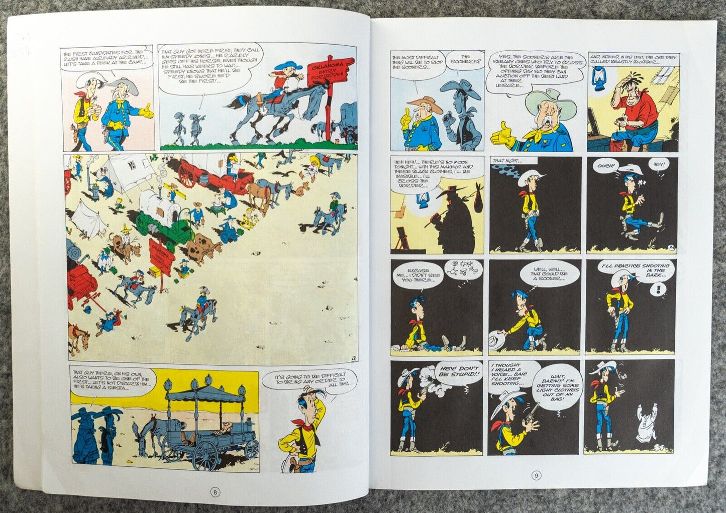 Lucky Luke Volume 20: The Oklahoma Land Rush - Cinebook Paperback UK Comic Book