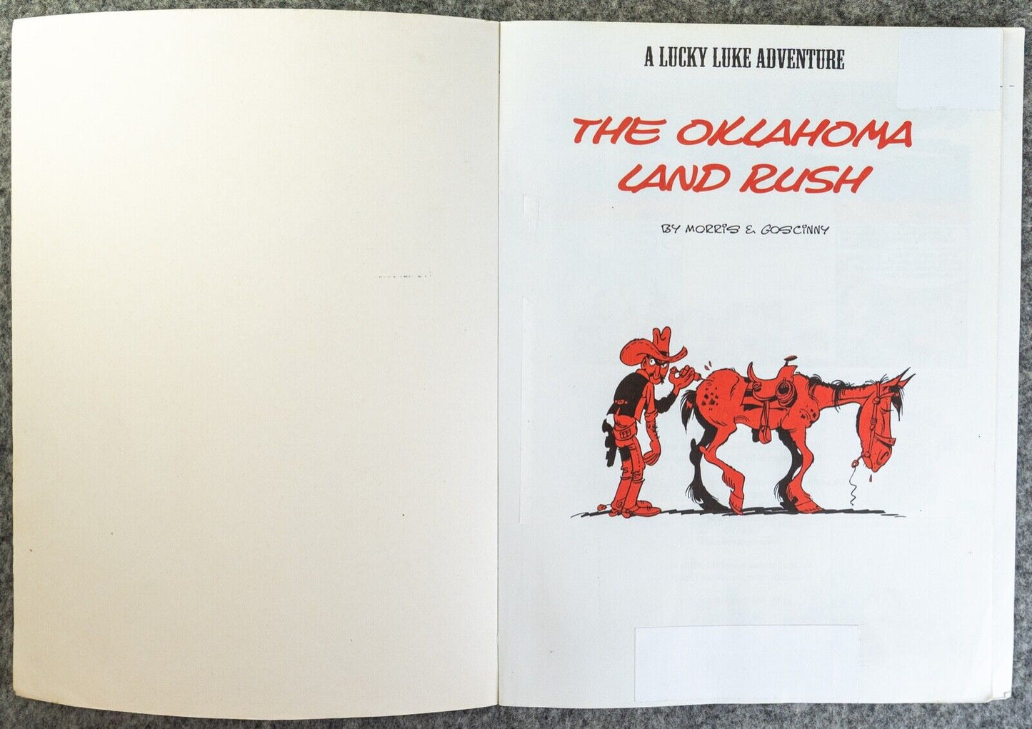 Lucky Luke Volume 20: The Oklahoma Land Rush - Cinebook Paperback UK Comic Book