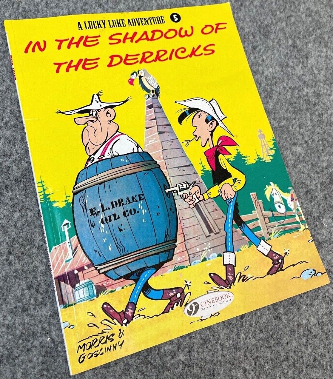 5 In the Shadow of the Derricks Lucky Luke Cinebook Paperback UK Comic Book