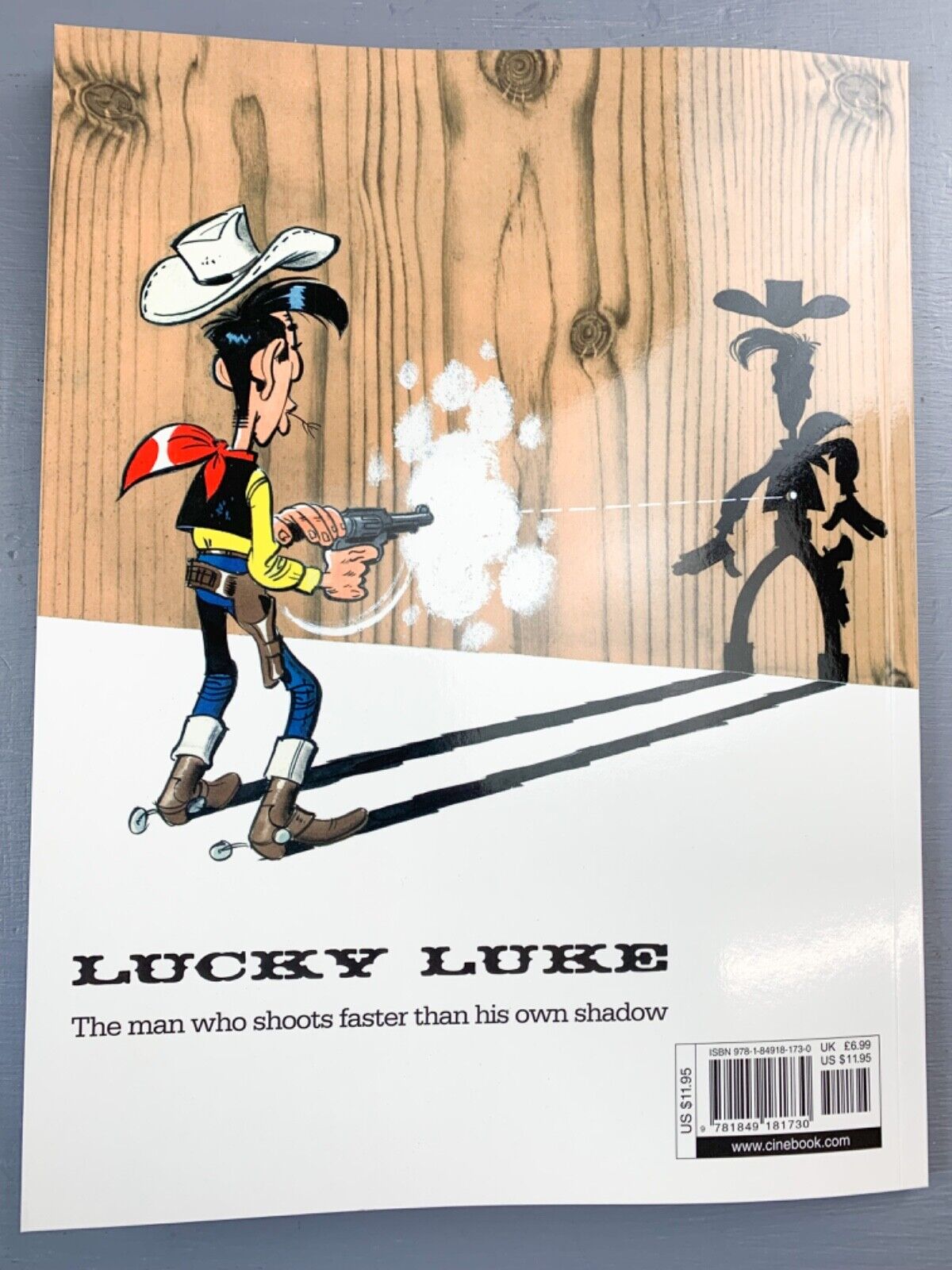 43 The Bluefeet Are Coming Lucky Luke Cinebook Paperback UK Comic Book