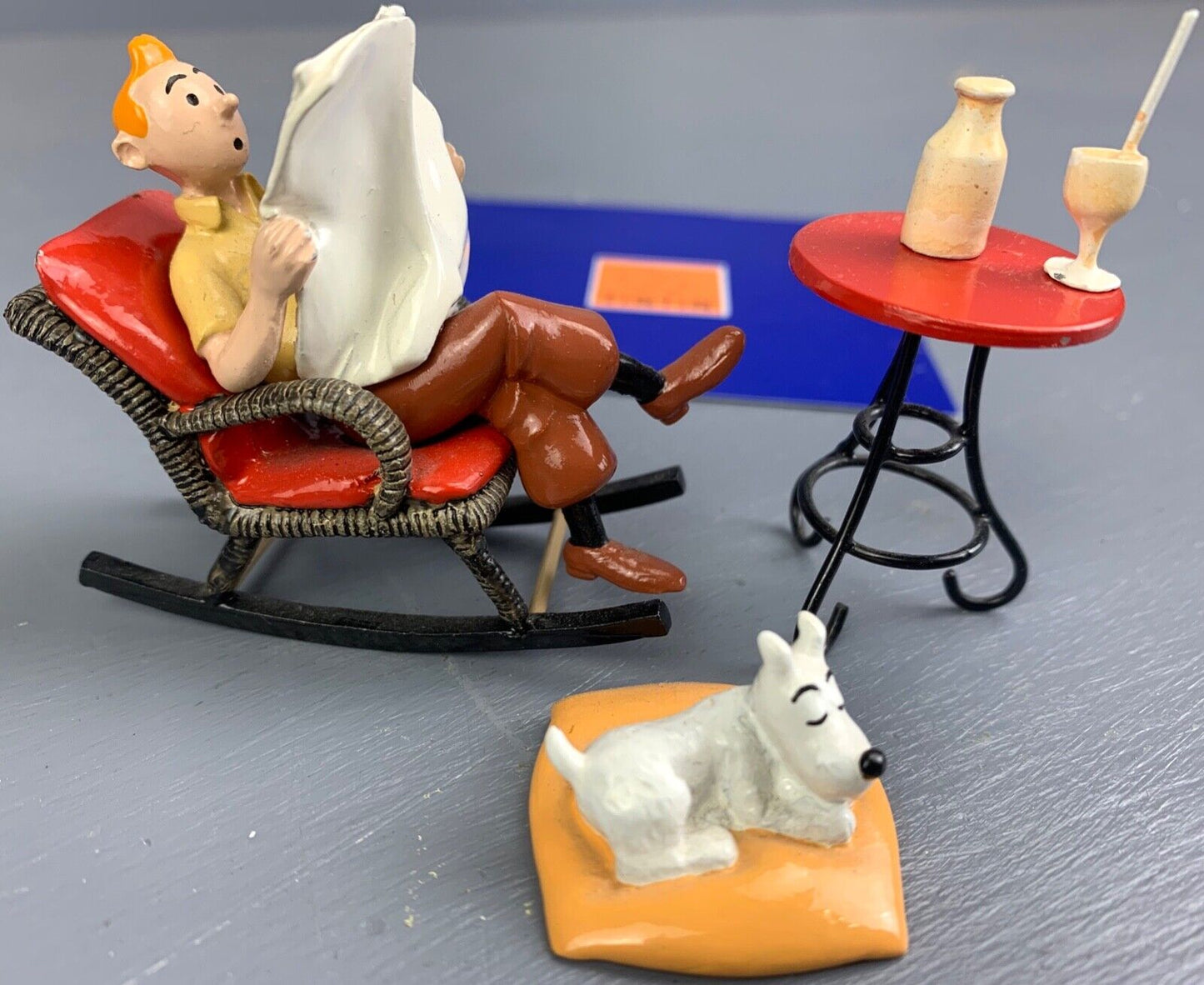 Moulinsart Pixi Figurine 46924 Tintin Bascule Cigars Pharaoh 1999 Metal Figures