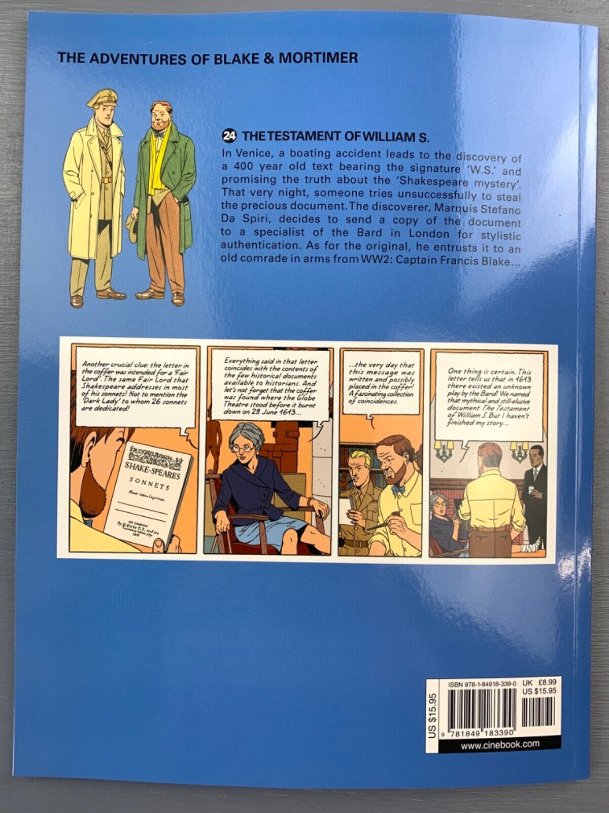 Testament of William S. - Blake & Mortimer Comic Volume 24 - Cinebook UK Paperback Edition