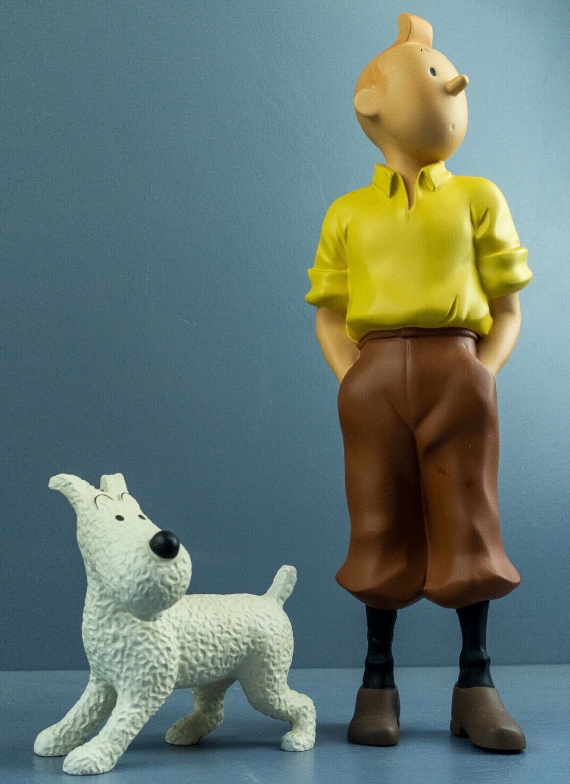 Statuette Moulinsart 45914 Tintin & Snowy in America Rare 30cm Resin Model