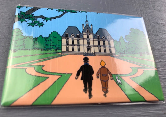 Marlinspike Hall - Moulinsart Tintin Scene Fridge Magnets 8cm