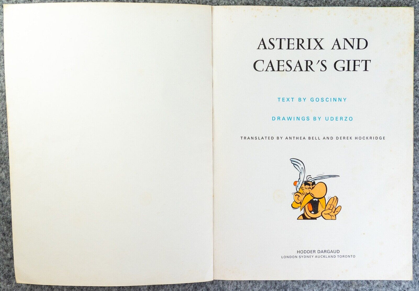 Asterix & Caesar’s Gift - 1970s Hodder/Dargaud UK Edition Paperback Book Uderzo
