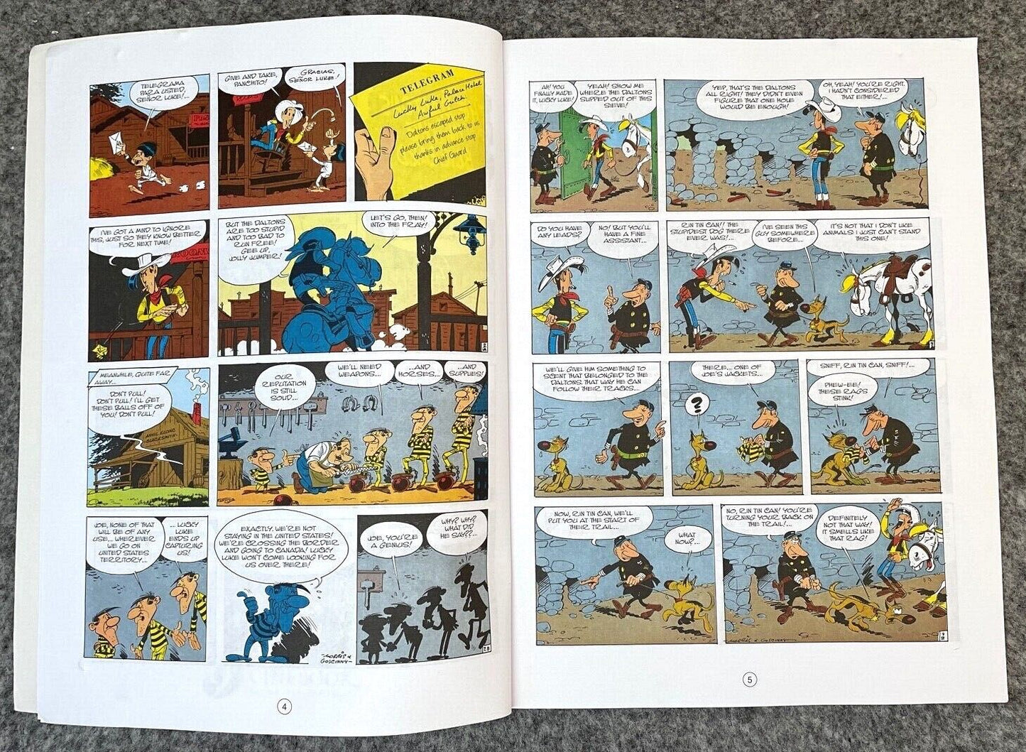 15 The Daltons in the Blizzard Lucky Luke Cinebook Paperback UK Comic Book