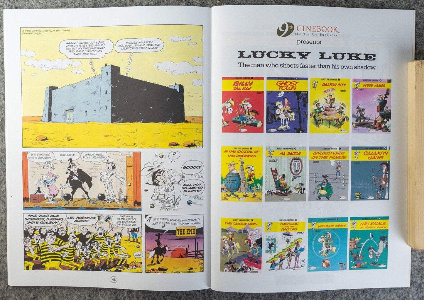 14 The Dashing White Cowboy Lucky Luke Cinebook Paperback UK Comic Book